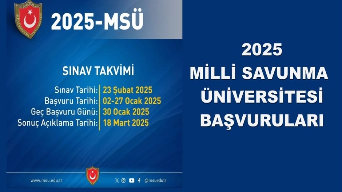 MSÜ SINAV BAŞVURULARI BAŞLADI